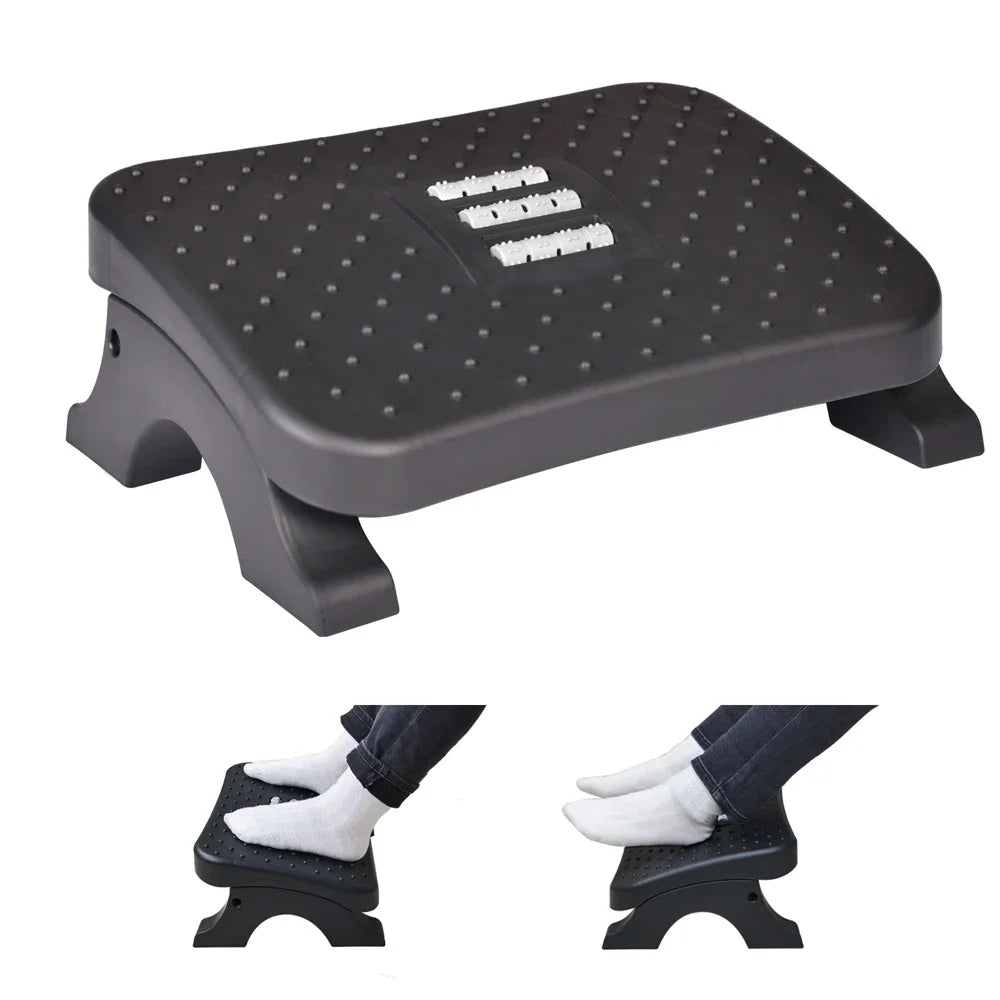 Ergonomic Under-Desk Footrest. All-Day Support & Comfort